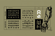 Bitverno - Experimental Sci-fi Font, a Sans Serif Font by Drizy (Thumbnail 4 of 9)