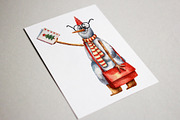Christmas Friends - Watercolor Set, an Animal Illustration by Mashamashastu (Thumbnail 9 of 11)