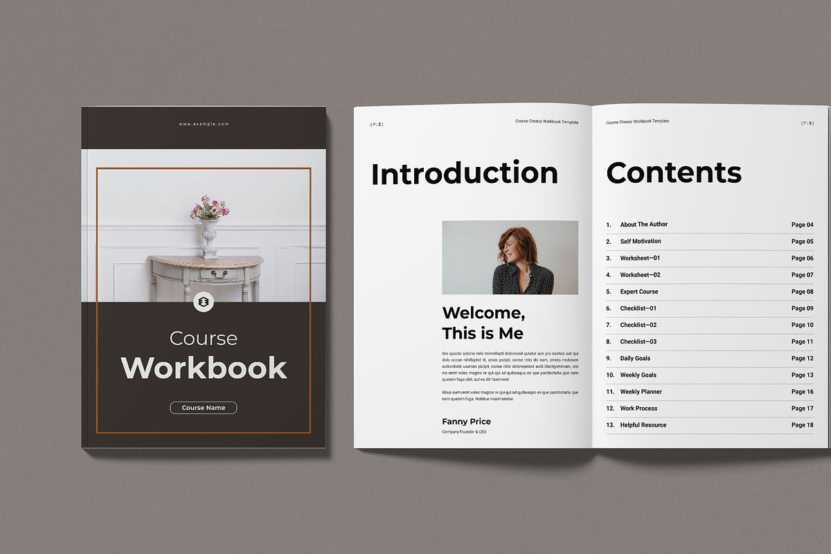 Course Creator Workbook Template, a Magazine Template by Work-Envance (Photo 2 of 12)