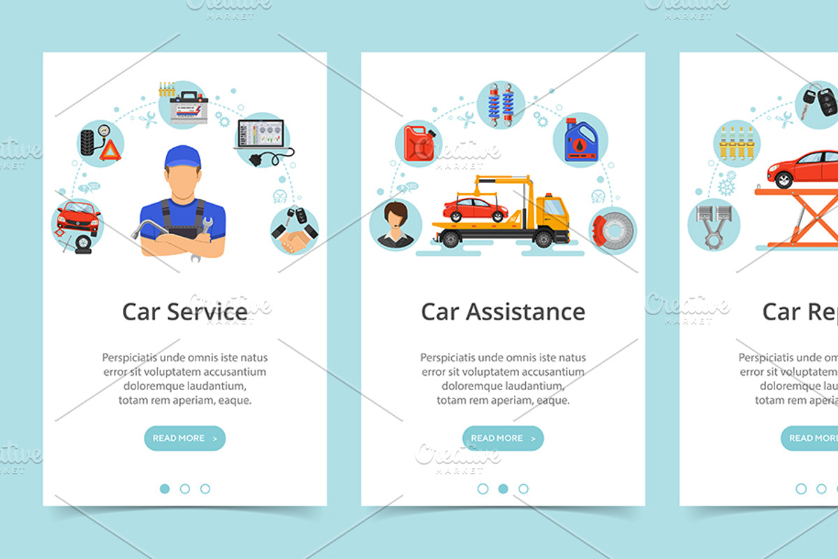 Car Services Concepts, a Technology Illustration by TAlex (Photo 6 of 7)