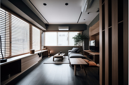modern japanese style interior with, an Architecture Photo by Sergey Kotenev