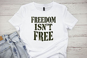 Freedom Isn't Free SVG, an Illustration by Awieee1 (Thumbnail 2 of 4)