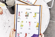 Watercolor drinks vector set, an Illustration by miminoshka (Thumbnail 2 of 7)