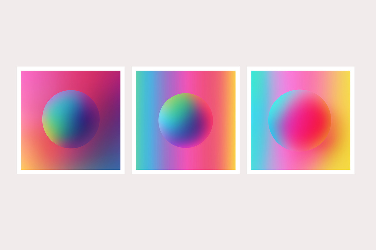 Rare Co - Rainbow Gradient Spheres, a Background Graphic by milatovar (Photo 3 of 17)
