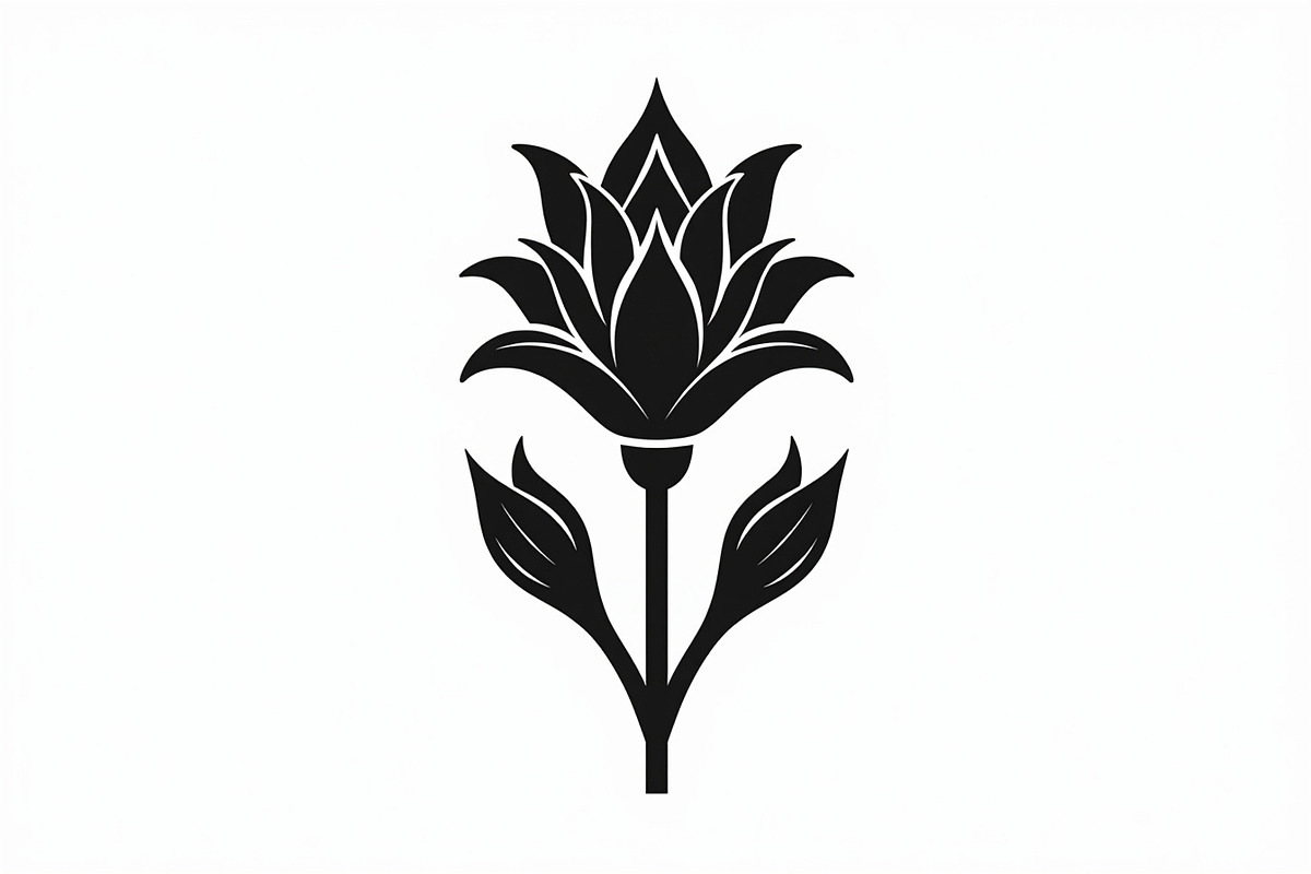Black Floral Silhouette Set, an Illustration by balal (Photo 10 of 21)