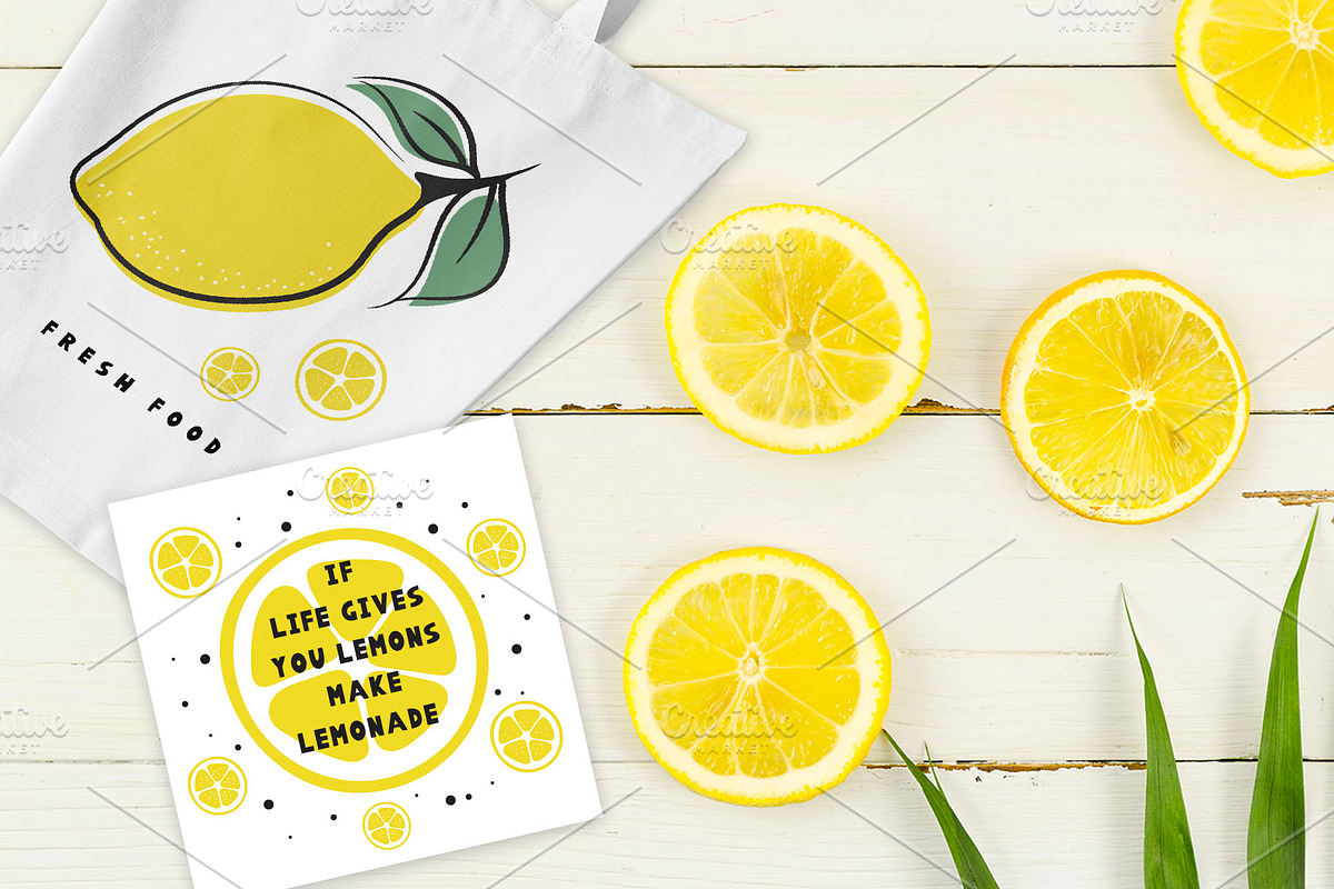 Summer Font and Lemons Pack preview 8