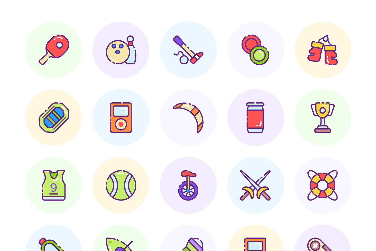Cute Sticker Set, an Emoji Icon by Brickclay (Photo 17 of 18)