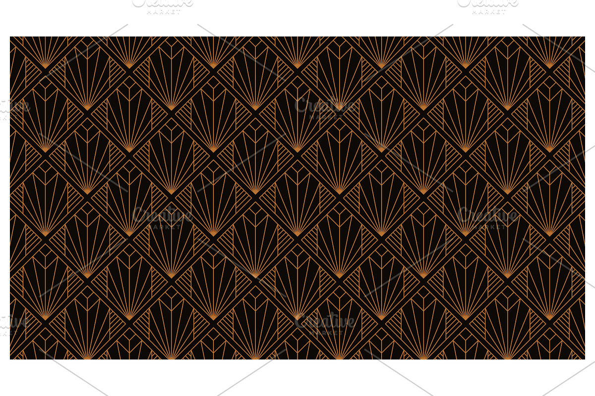 Elegant Art Deco Geometric Pattern, a Pattern Graphic by Creative Backgrounds