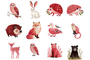 Forest Animals Clipart, an Illustration by DreamArtGraphic (Thumbnail 3 of 4)
