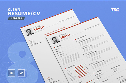 Clean Resume/Cv Template Volume 8
