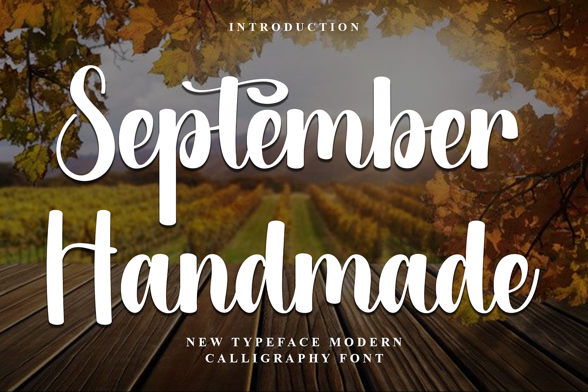 September Handmade, a Handwritten Font by InermediaSTUDIO (Photo 1 of 8)