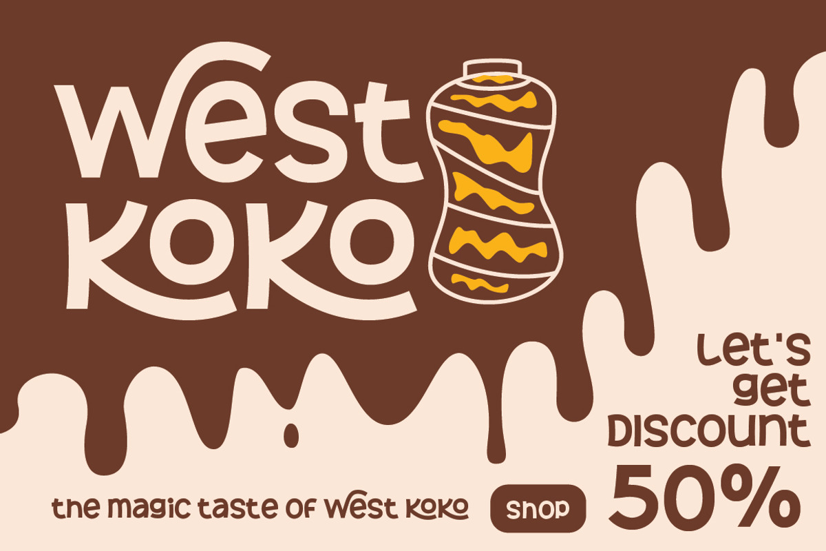 Sticky Brown - Layered Fun Font, a Sans Serif Font by Typebae (Photo 5 of 8)