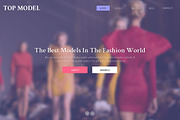Top Model Responsive One Page Theme, a Landing Page Template by IceTemplates (Thumbnail 1 of 3)