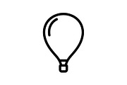 Hot Air Balloon Silhouette Bundle, an Illustration by Designer_Momina (Thumbnail 5 of 51)