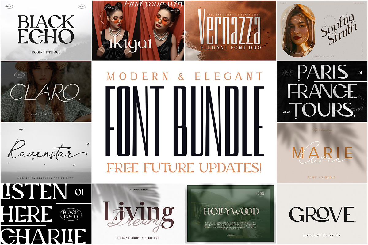 Modern & Elegant Font Bundle