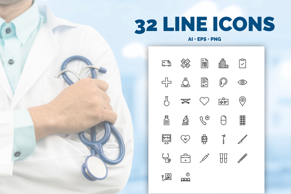 32 Medical Icons in 3 styles, an Icon by IconUncle (Photo 2 of 4)