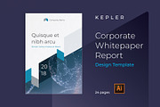 KEPLER Corporate Report Design, a Brochure Template by astrographic (Thumbnail 1 of 12)