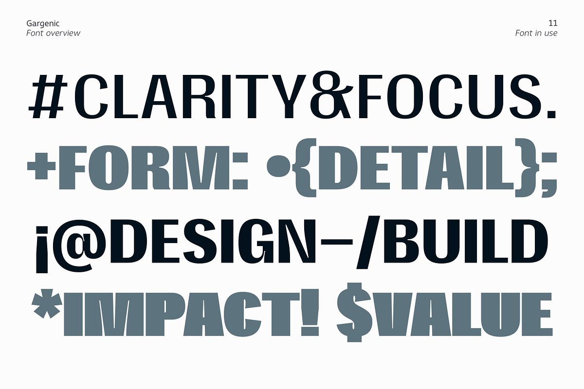 Gargenic, a Sans Serif Font by Zafara Studios (Photo 11 of 12)
