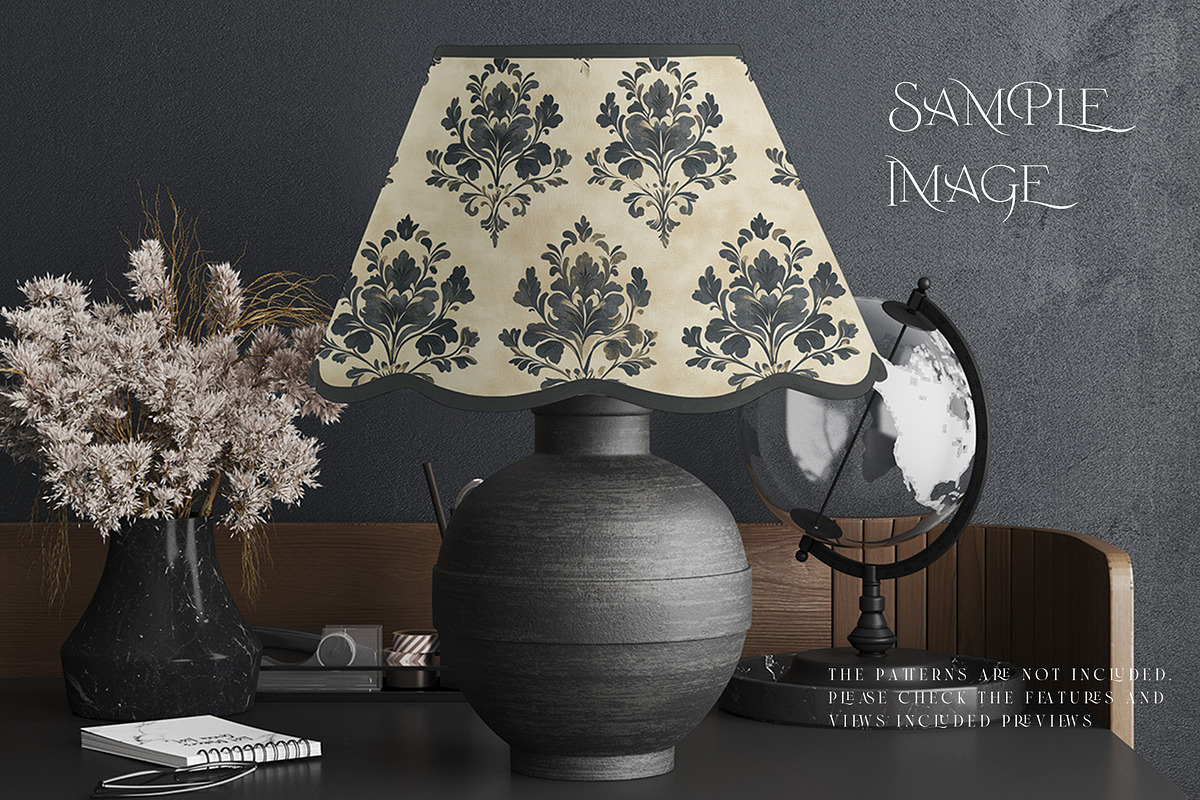 Scalloped Lampshade Mockups, a Product Mockup by mock-ups (Photo 17 of 17)