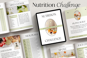 Health Nutrition Challenge CANVA