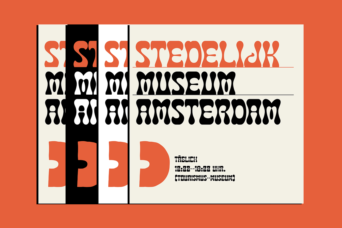 Tortilas Mustard – Funky Retro Font, a Sans Serif Font by Vampstudio (Photo 6 of 10)