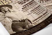 Honky Tonk Country Flyer Template, a Flyer Template by Four C Graphic (Thumbnail 9 of 10)