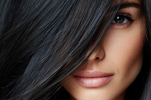 Portrait of a woman with long black, a Beauty & Fashion Photo by MistyDay