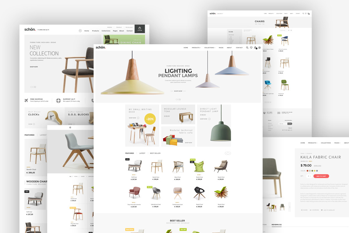 schön. eCommerce .PSD Template, a Websites & App Template by Metin Kazan (Photo 1 of 8)