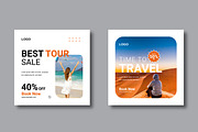 Travel Social Media Post Layout, a Social Media Template by MightyDesign (Thumbnail 4 of 8)