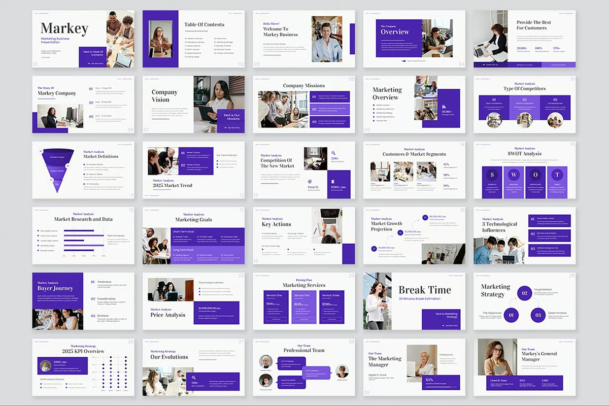 Marketing Business Powerpoint, a Presentation Template by Fit-tee (Photo 7 of 11)