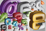 MEGA PACK 3D LETTERING, an Object Graphic by HypeWorksCo (Thumbnail 3 of 5)