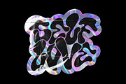 Holo Wrinkle Sticker Mockup, a Merchandise Mockup by Design Squad (Thumbnail 2 of 4)