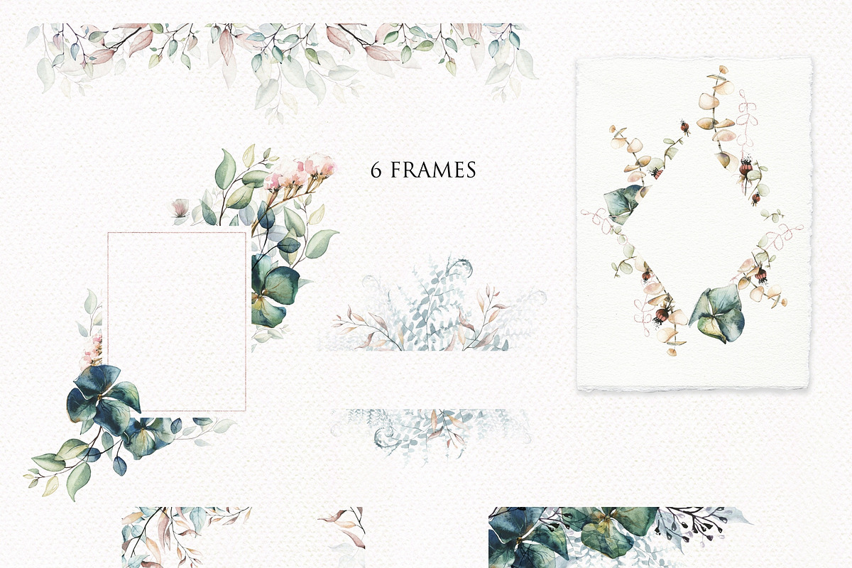 Dreamy Nature -watercolor collection, a Decorative Illustration by Khrys.art (Photo 4 of 16)