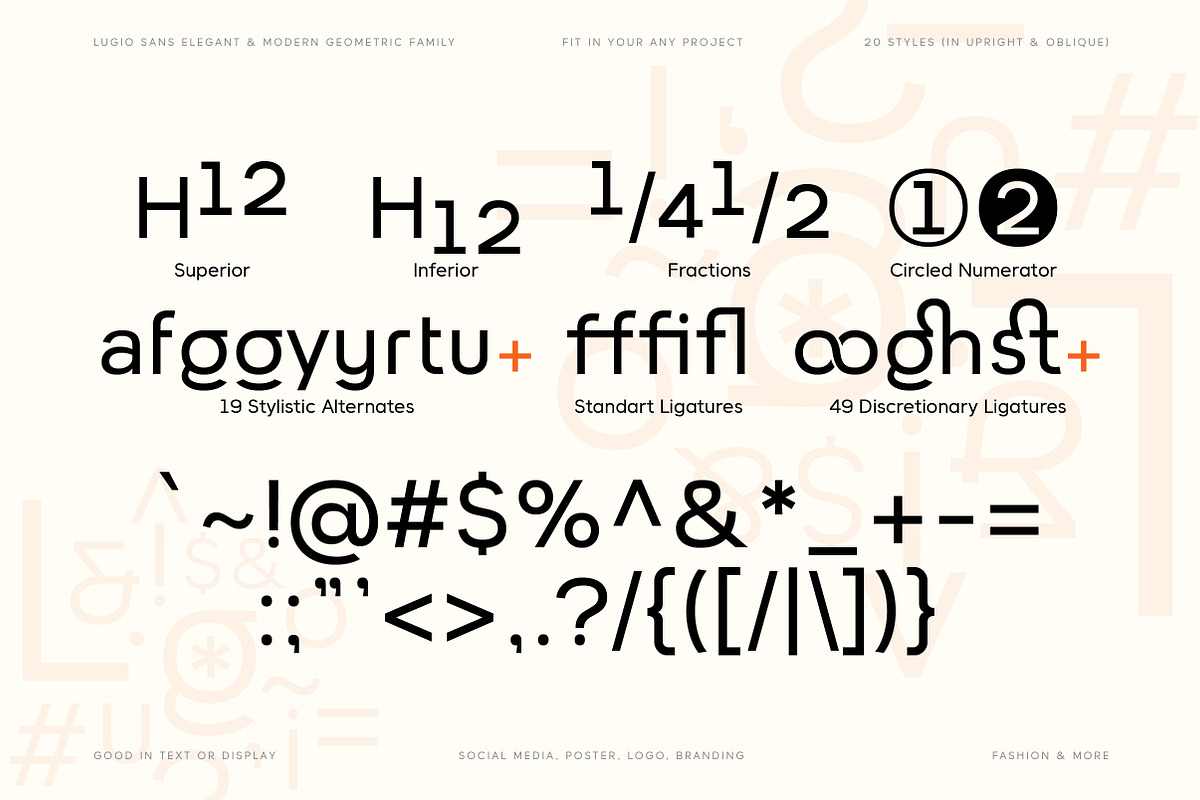 Lugio Sans Modern Geometric Family, a Sans Serif Font by Lettertype Studio (Photo 11 of 16)