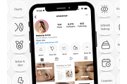 100 Beige MakeUp Story Highlights, a Social Media Template by PatternLab. (Thumbnail 6 of 9)