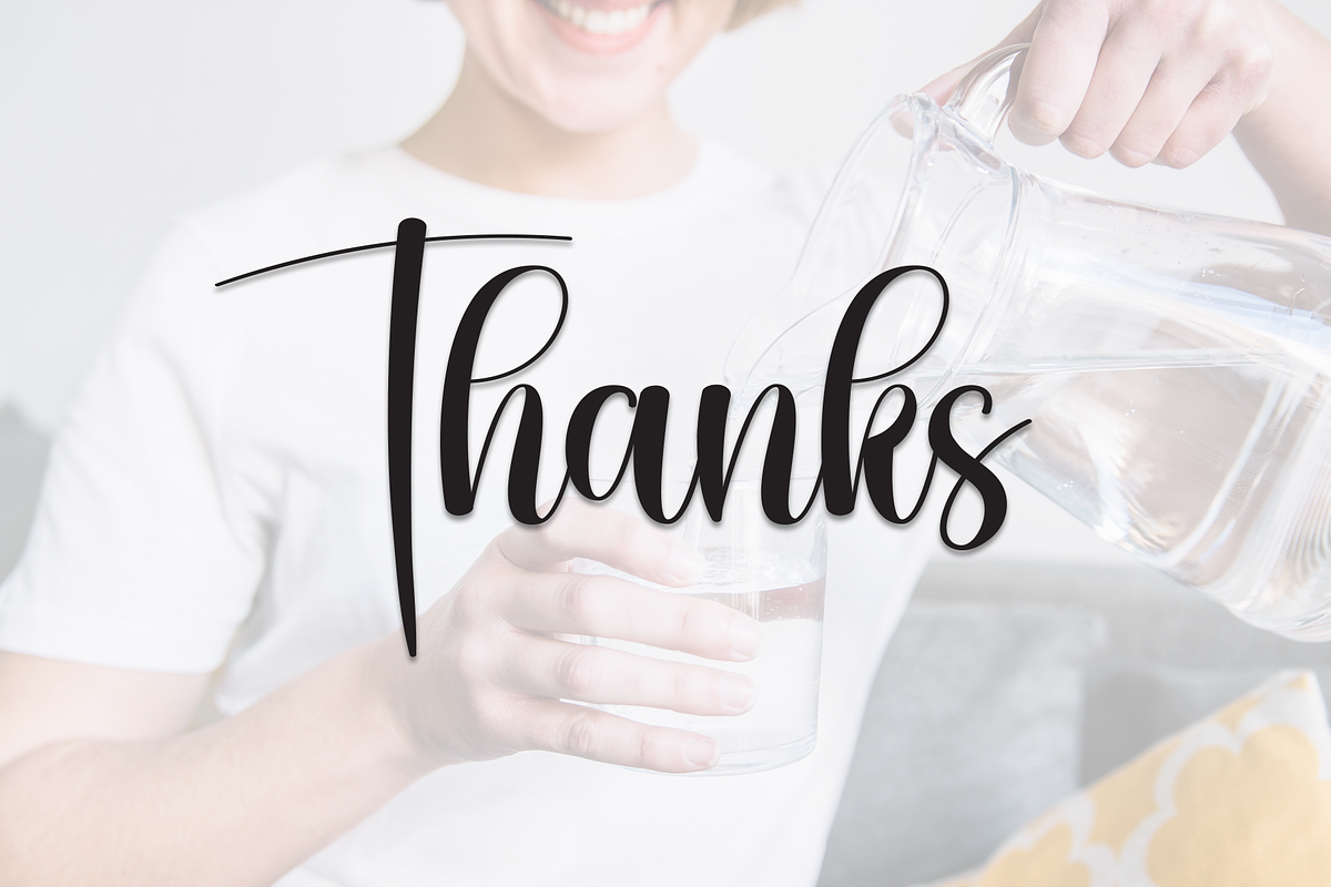 Drinking | Script Font, a Handwritten Font by Scratchones (Photo 9 of 9)