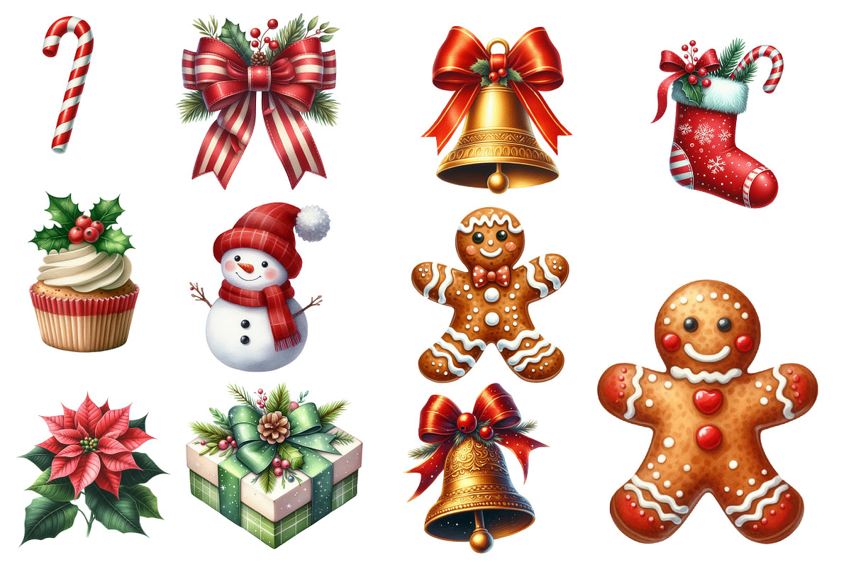 Happy Holidays Christmas Clipart, an Illustration by Designworld (Photo 4 of 5)