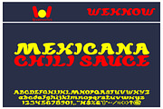 Mexicana chili sauce font, a Font by weknow (Thumbnail 1 of 5)