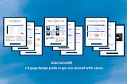 One Page Media Kit in Navy Blue [B], a Templates & Theme by ProductiveandFree (Thumbnail 7 of 11)
