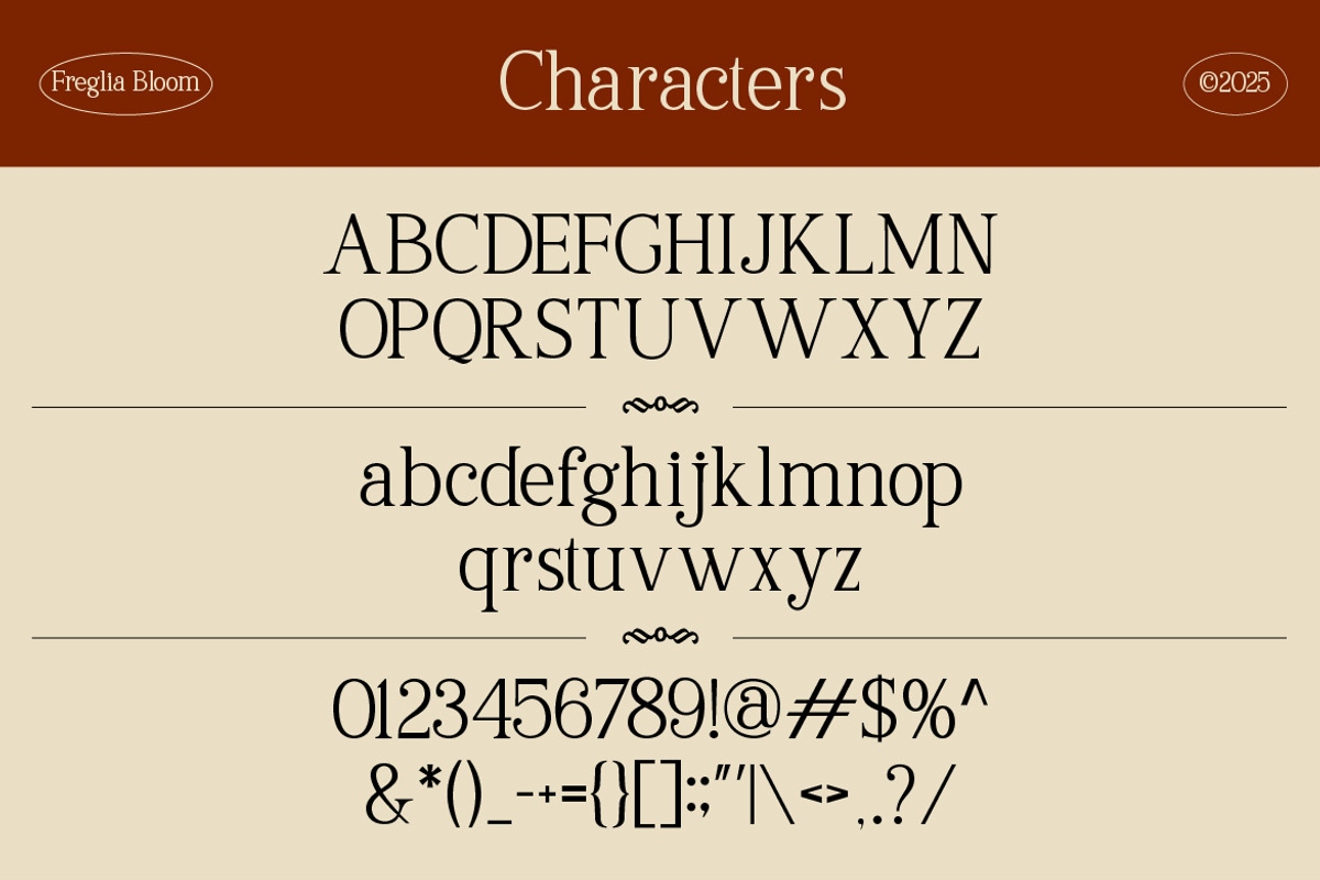 Freglia Bloom Elegant Serif Font, a Serif Font by Vadovastd (Photo 2 of 7)