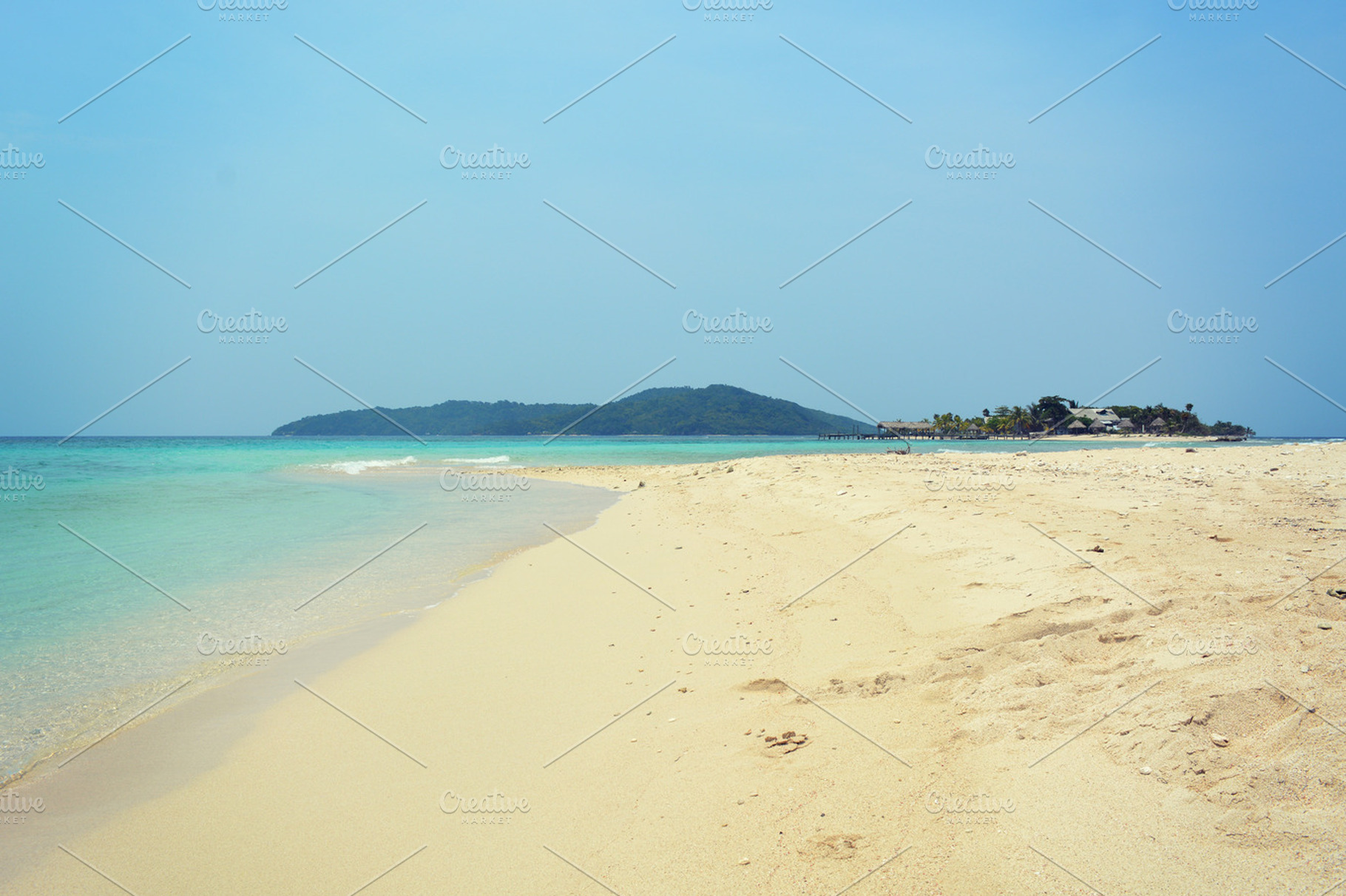 Paradise beach stock photo containing beach and san
