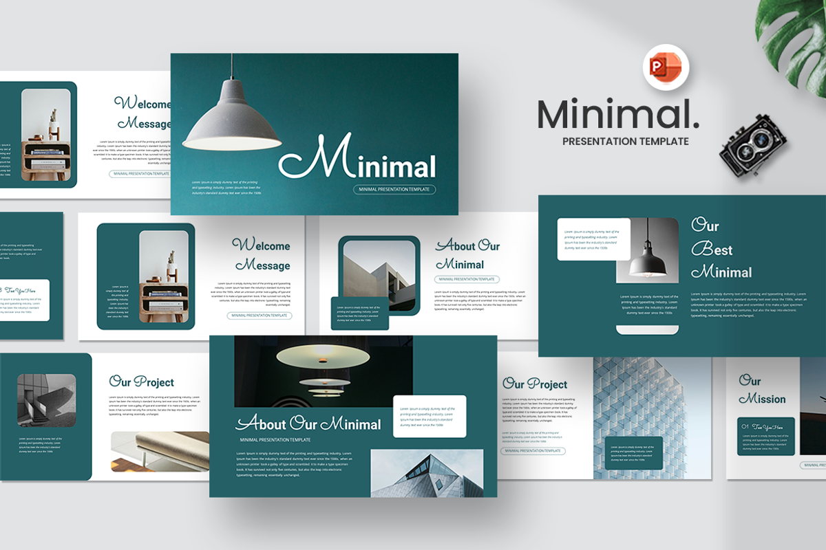 Minimal - PowerPoint Template, a Presentation Template by QR Design Studio