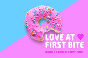 Love At First Bite. Handmade Font, a Sans Serif Font by Cosmic Store (Thumbnail 1 of 8)