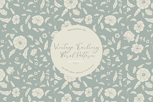 Vintage Trailing Floral Pattern