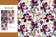 Purple floral pattern, orchids, a Pattern Graphic by Lisima (Thumbnail 12 of 15)