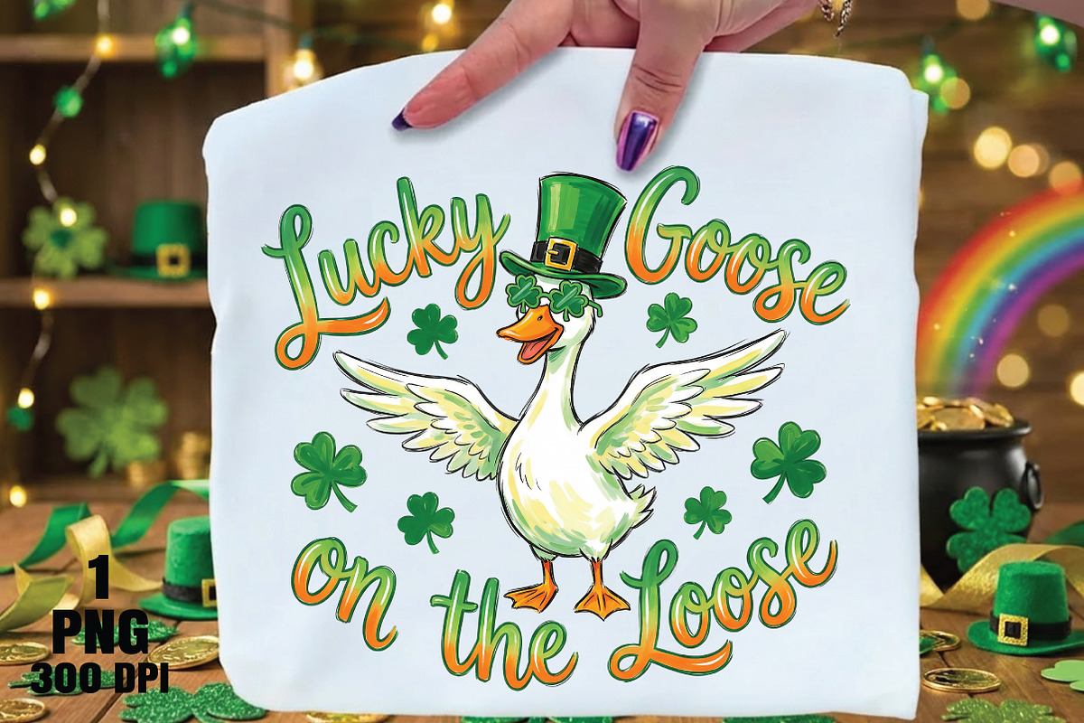 Lucky Goose On The Loose Png, an Illustration by Daily.Designs (Photo 1 of 5)