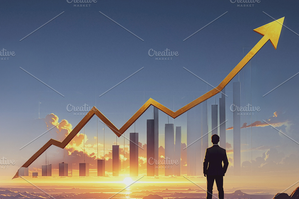 Silhouette observing private equity growth horizon, a Finance Illustration by DanFLCreativo