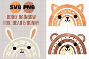 Boho Rainbow Woodland Animal Vectors, an Object Graphic by AlexandHer Digital Art (Thumbnail 1 of 4)