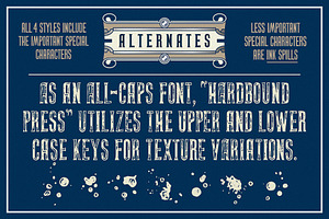 Hardbound: Vintage Book Font