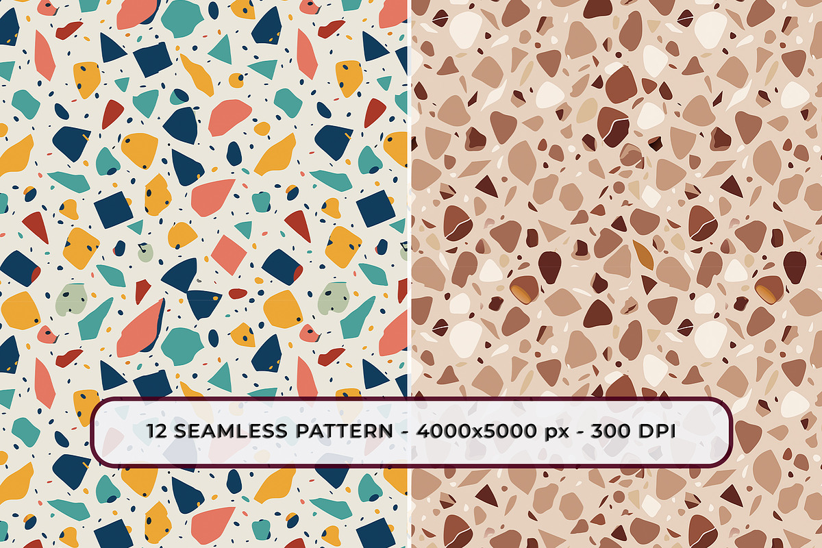 Colorful Terrazzo Seamless Pattern, a Pattern Graphic by RevintageStudio (Photo 9 of 9)
